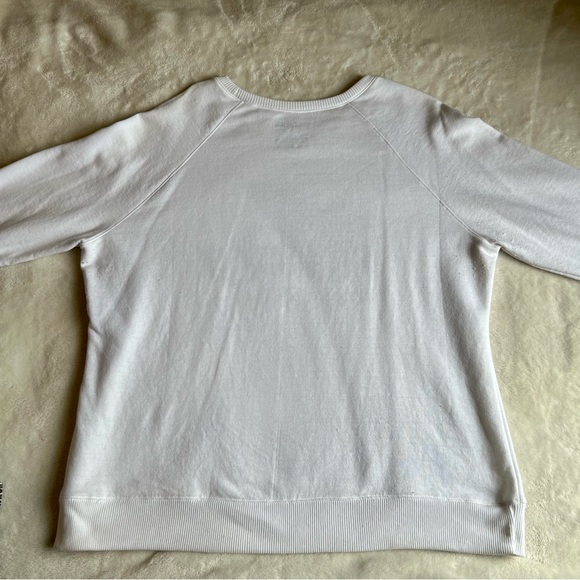 Happy Holidays crew neck, color white, size large - Picture 3 of 3